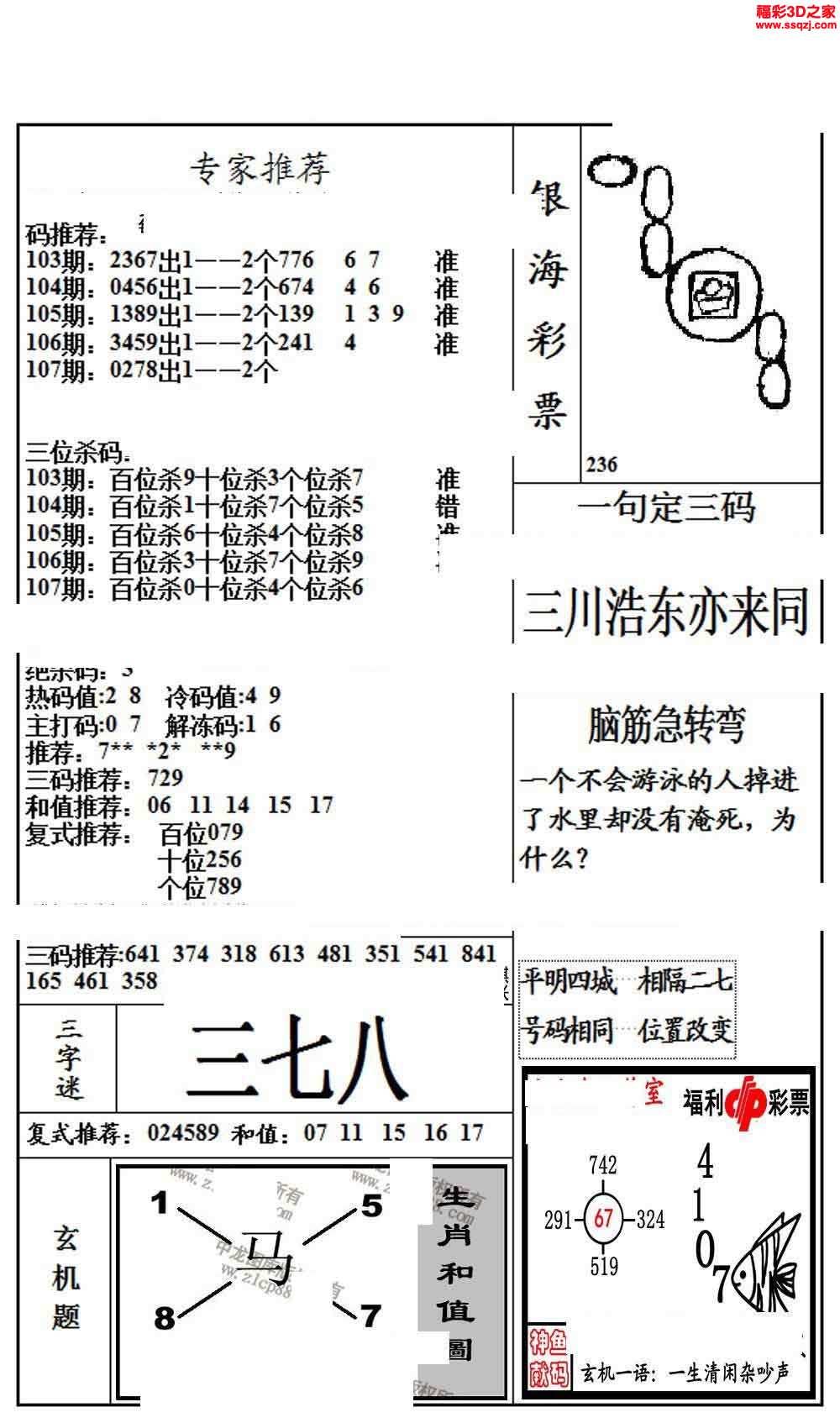 3d16107期銀海布衣圖