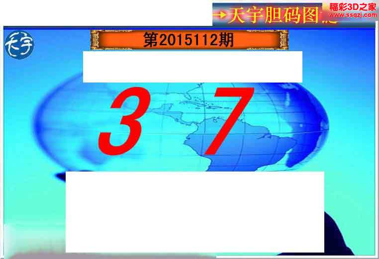 3d15112期天宇胆码
