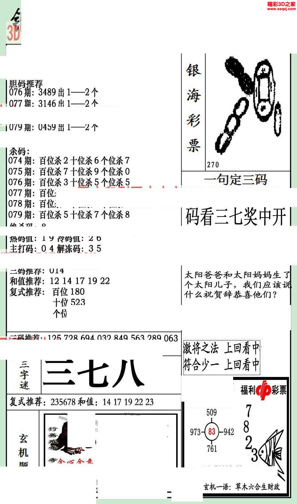 3d16079期银海布衣图