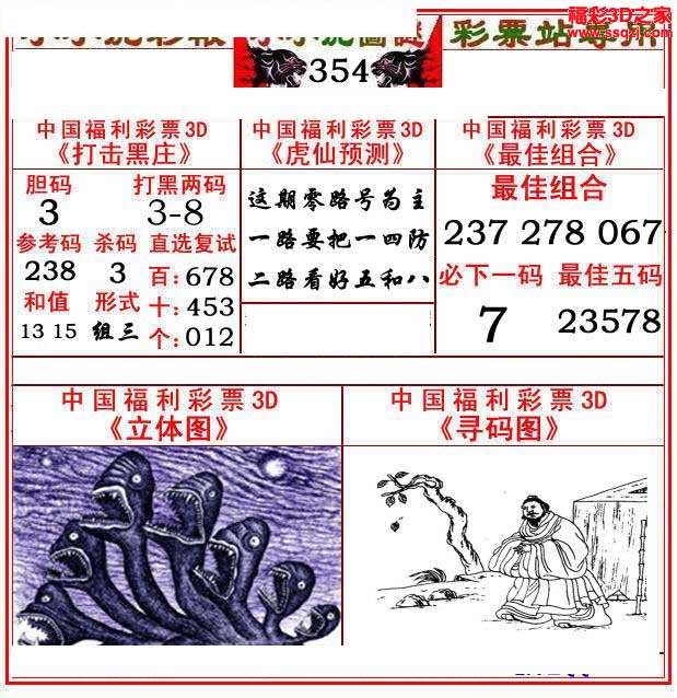 3d16354期小小虎12_福彩3d图谜汇总_3d之家