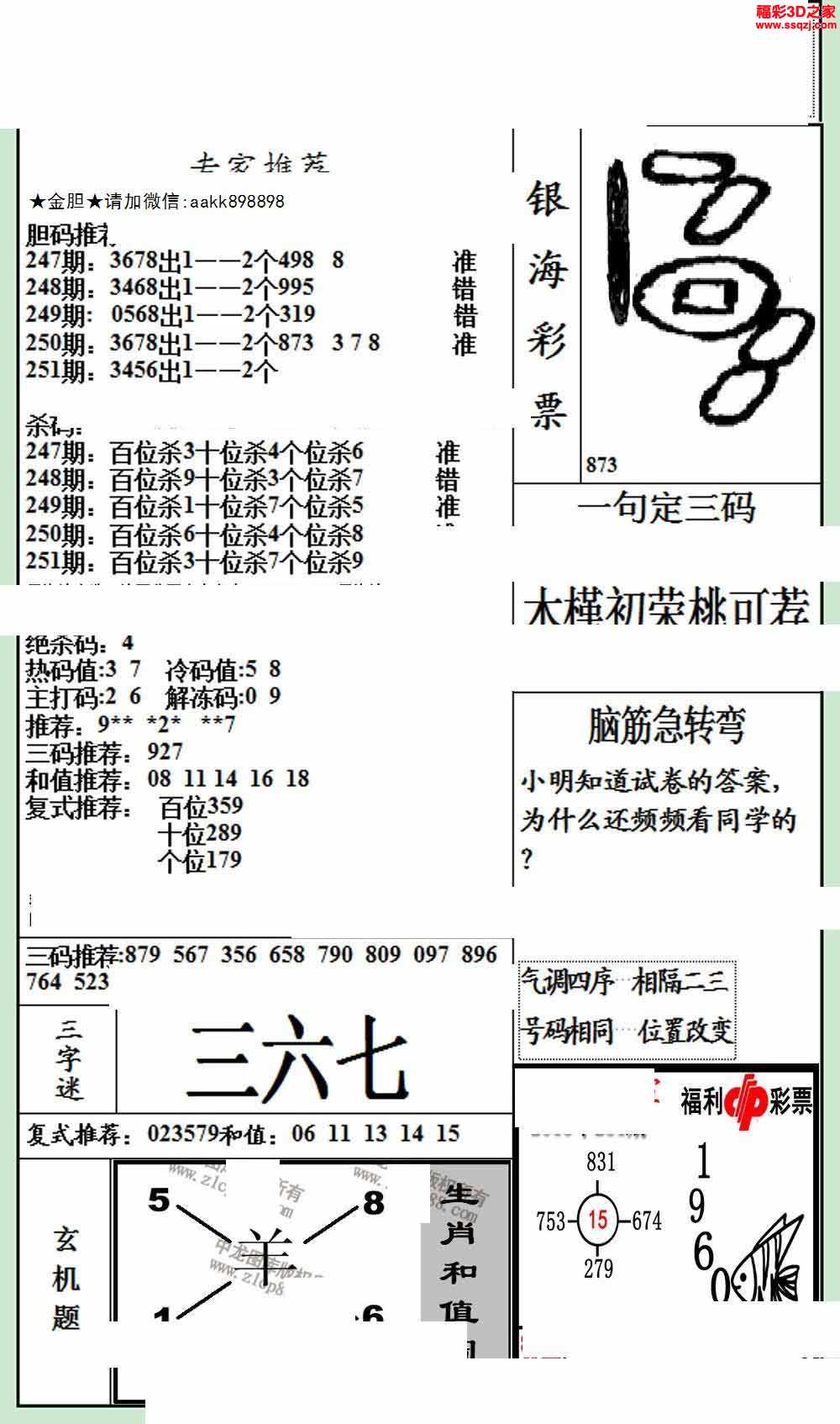 3d17251期银海布衣图