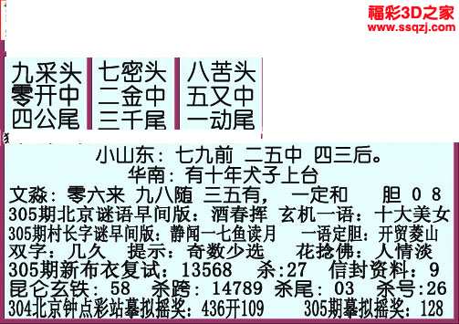 3d17305期早八仙字谜