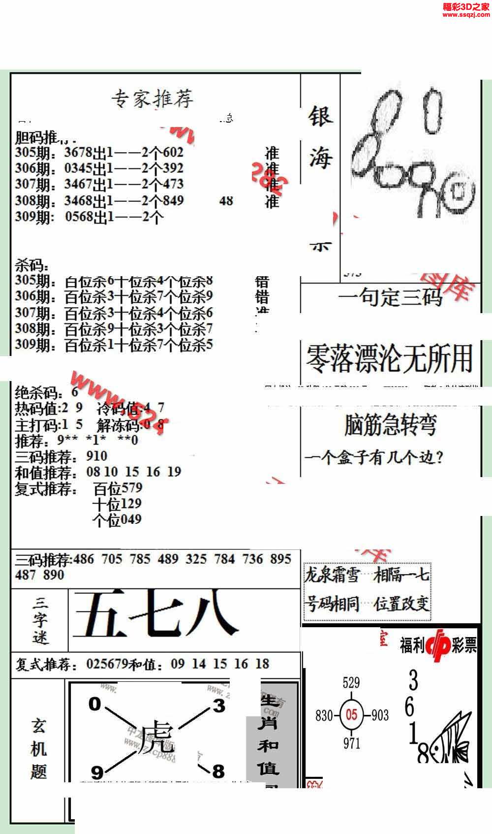 3d17309期银海布衣图