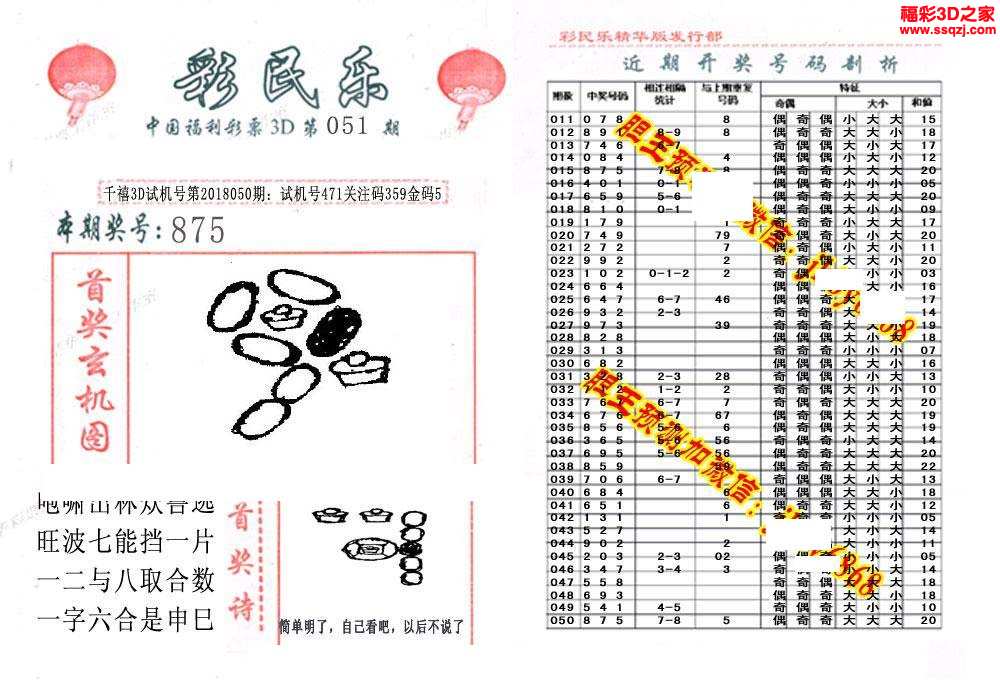 3d18051期彩民乐精华版_福彩3d图谜汇总_3d之家