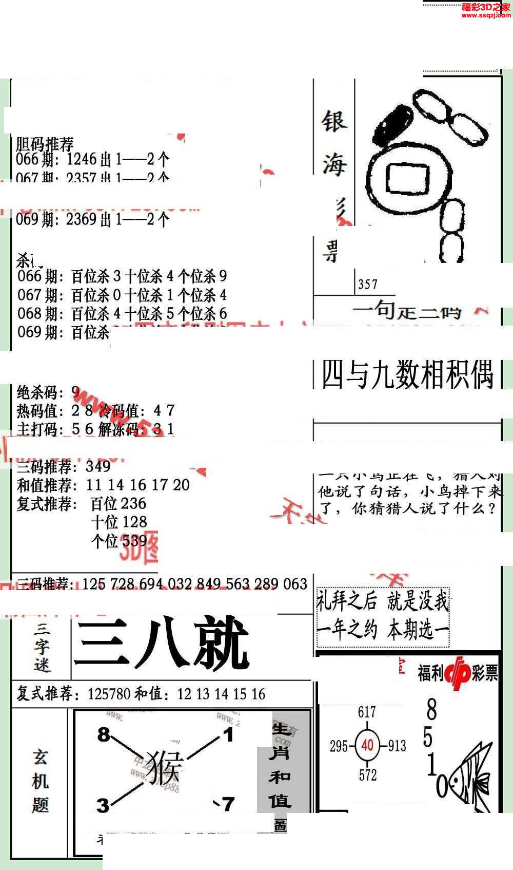 3d18069期银海布衣图