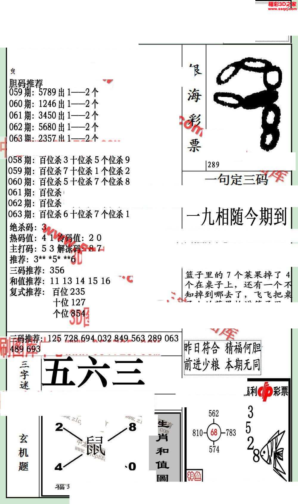 3d18063期银海布衣图