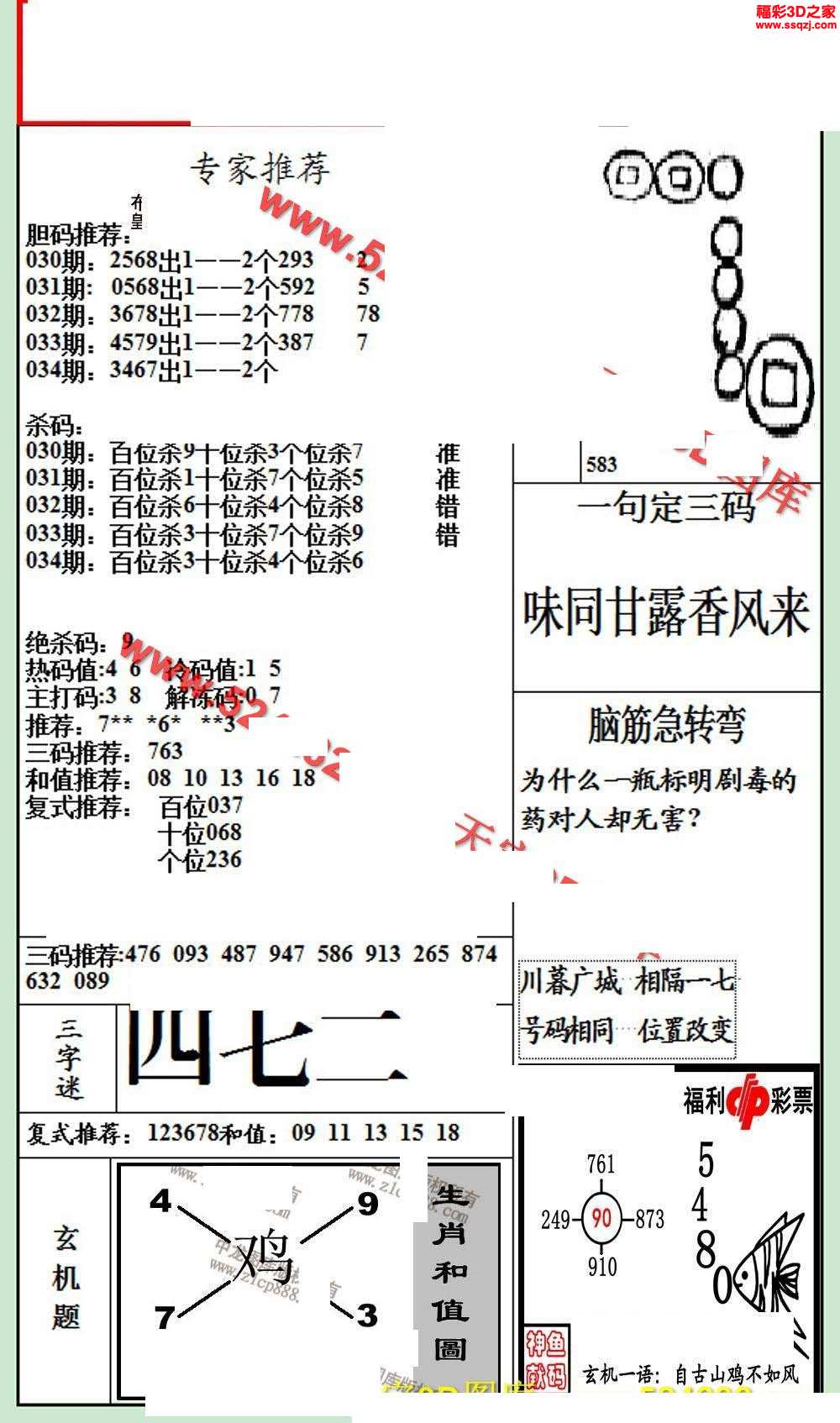 福彩3d 3d图谜 3d布衣图库 3d19034期银海布衣图