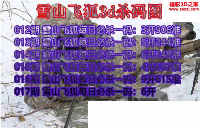 3d2021017期雪山飞狐杀码图 8连准