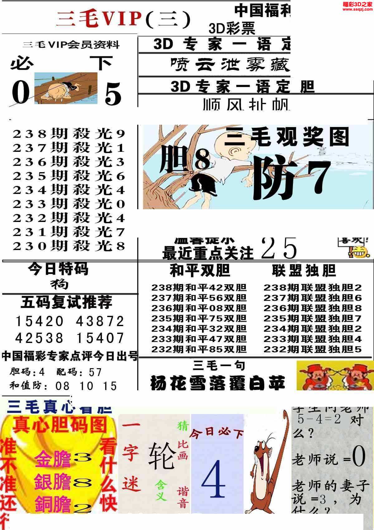 3d2021238期三毛图库第三版_3d三毛图库_3d之家