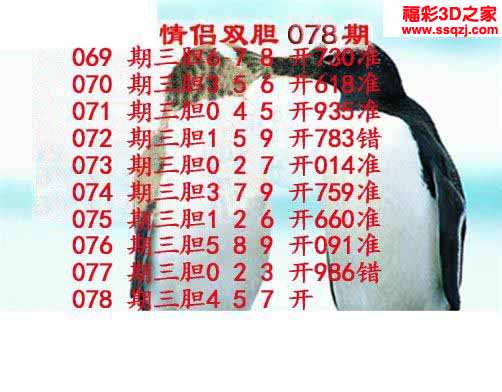 3d2022078期情侣双胆