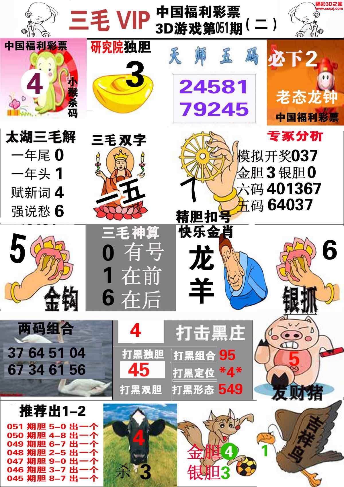3d2022051期三毛图库第二版